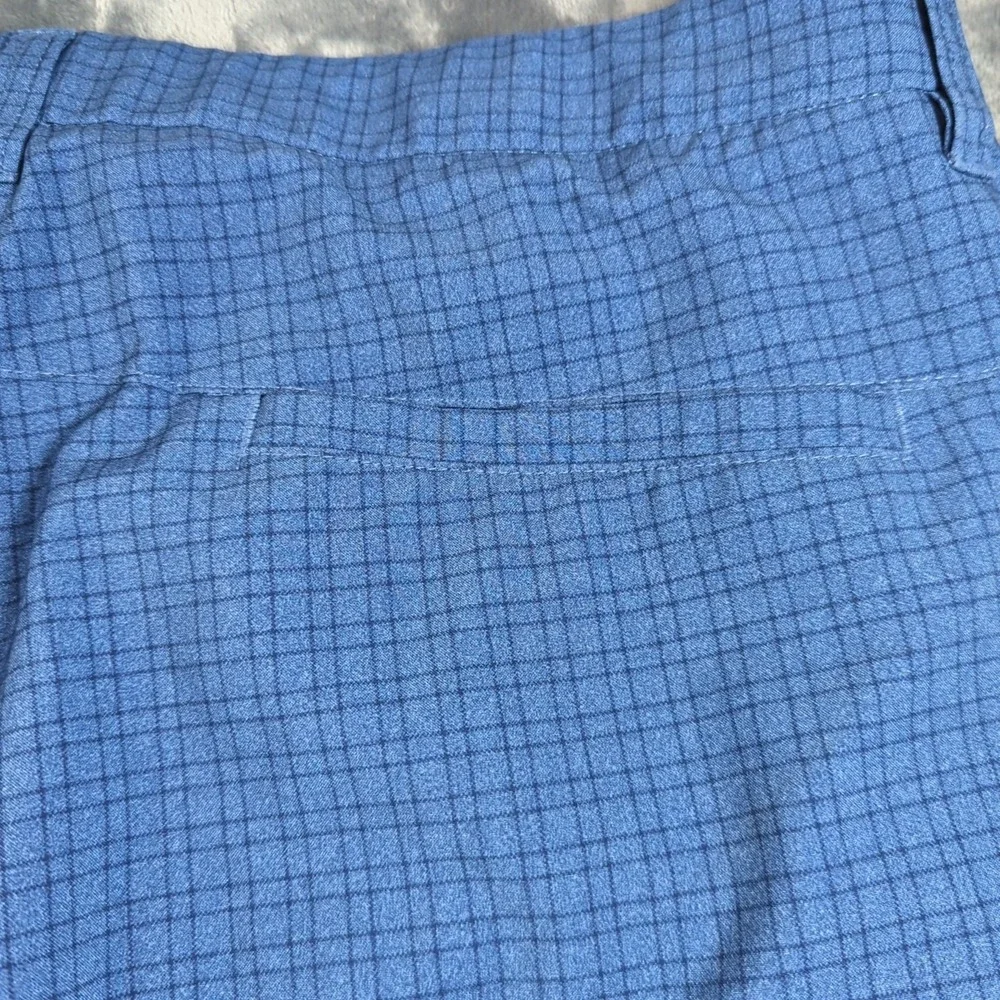 PGA Tour Blue Plaid Golf Shorts, Men's Size 36